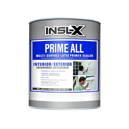 Insl-X By Benjamin Moore Insl-X Prime All White Flat Water-Based Acrylic Latex Primer 1 qt AP1000099-04